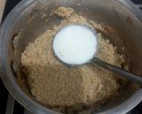 A picture of step 3 of Sooji and whole wheat flour sa,.
