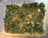 Une image de l'étape 2 de Gambas et dos de cabillaud marinés au gingembre et citron vert.