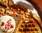 A picture of step 13 of Pizza waffles.