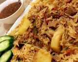 صورة لخطوة 3 من وصفة كبسة حمسة البطاطس والتونه