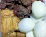 Foto langkah ke 1 dari resep Semur Campur (Tahu, Telor, Hati Ampela).