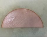 A picture of step 1 of Ham flower (Decoration idea for your lunchbox).