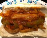 A picture of step 5 of Crockpot Italian Sausages with Peppers and Onions.