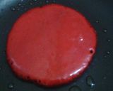 A picture of step 3 of Red Velvet Pancakes.