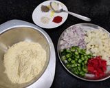 A picture of step 2 of Veg tortillas.