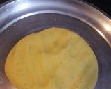 A picture of step 1 of Makki ki Roti with Palak Paneer.