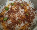 A picture of step 7 of Beef Biryani.