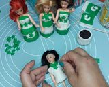 A picture of step 6 of Mini Readymade cupcakes fondant dolls 🇵🇰.