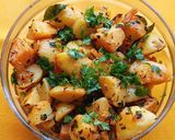 A picture of step 4 of Potato dry Subji for fasting.