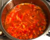 A picture of step 5 of Red and Green Vegetables Soup.