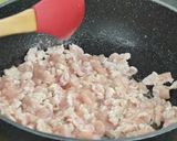A picture of step 1 of Chicken bread parcels.
