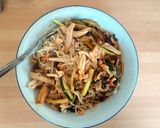 A picture of step 4 of Quick dried shrimp noodles.