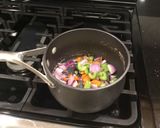 A picture of step 1 of Broccoli White Cheddar Soup.