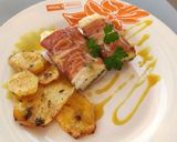 Foto del paso 11 de la receta: Saquitos de bacalao con jamón y salsa de miel y mostaza