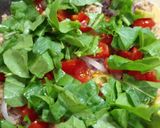 Foto del paso 5 de la receta: Ensalada deliciosa con timbal de arroz blanco
