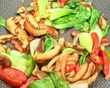 Gambar langkah 3 resipi 👩🍳Cendawan Shiitake Pak Choy Sos Tiram.