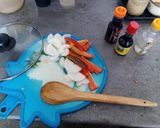 Foto del paso 3 de la receta: Fideos tornillo saltado de pollo