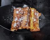 A picture of step 4 of Banana Nutella french toast.