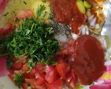 A picture of step 1 of Indo chinese omelette.