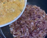 A picture of step 2 of Dhuwan chicken biryani.