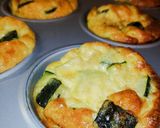 A picture of step 5 of Zucchini Frittata Muffins.