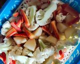 A picture of step 1 of Aloo gobhi.