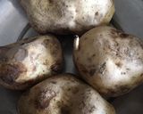 A picture of step 1 of Sweet potatoes pepper soup with Isiewu (Goat head).
