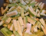 A picture of step 3 of Dudh Jhinge / Milky Ridge Gourd.