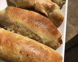 A picture of step 1 of Cheesy, potatoes sausage rolls.