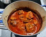 A picture of step 5 of Braised lamb with pasta.