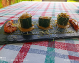 Foto del paso 12 de la receta: Calabacín relleno de gambitas rojas