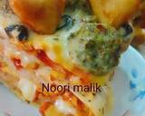 Spicy_kafta_pizza_ cake recipe step 14 photo