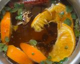 A picture of step 2 of Cranberry Orange Tea - Immunity Tea for post Party Detox.