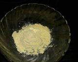 A picture of step 2 of Custard halwa.