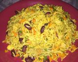 A picture of step 3 of Basmati fried rice.