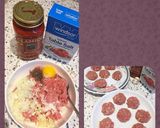 Hình bước làm 3 của món Spaghetti bí ngòi và gà tây viên