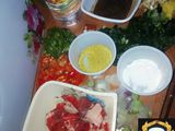 Beef stir fried sauce