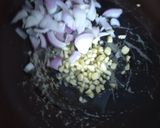 A picture of step 2 of Fusilli Pasta with Arrabbita sauce.
