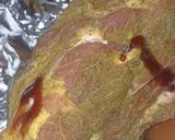 A picture of step 5 of Pork roast (charcoal slowcook) (10-1/2hr 8.4lbs) vi wrap & rotary.