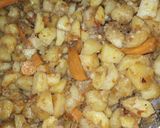 A picture of step 3 of Potato O'Brien.