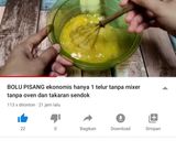 Foto langkah ke 2 dari resep Bolu pisang 1 telur tanpa oven tanpa mixer.