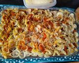 Foto del paso 3 de la receta: Lasaña de fideos (pasta) corbatitas y espirales 🍝