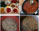 A picture of step 1 of Stew with beans.