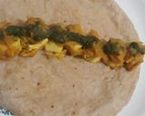 A picture of step 5 of Paneer wrap.