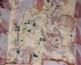 Sajtos-tejfölös csirkemell őzgerinc formában recept fázis 2 fotója