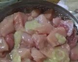 A picture of step 1 of Chicken Shashlik.
