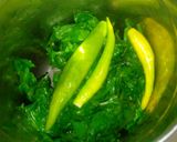 A picture of step 2 of Palak paneer.