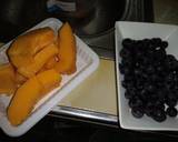 BlackBerry, papaya smoothie #15minsorlessrecipe recipe step 1 photo