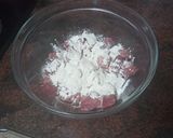 Foto del paso 3 de la receta: Habichuelas compuestas con carne de cochino, papas fritas y huevo duro