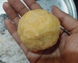 A picture of step 2 of Sabudana Pattice.